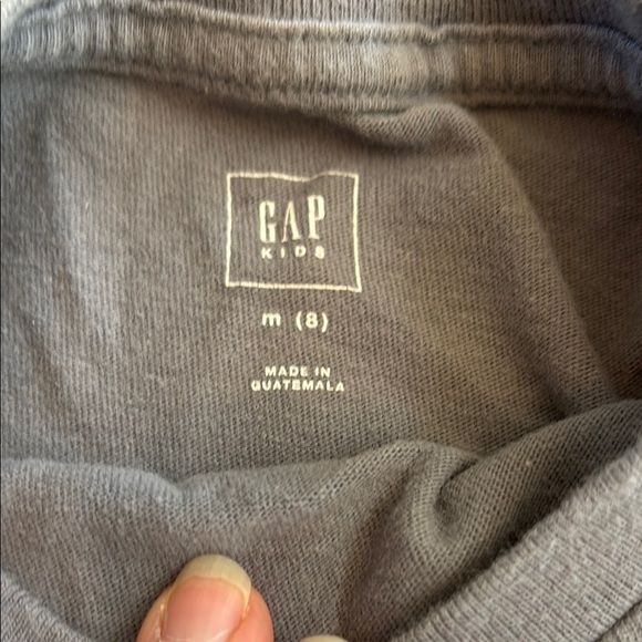 GAP Boys Short Sleeve T-Shirt, Gray with Outdoor Camper, Camping, Size M (8) - Picture 3 of 17